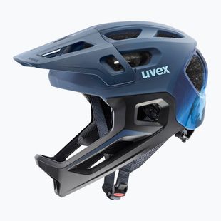 Children's bike helmet UVEX React Fullface Jr dusk blue matt