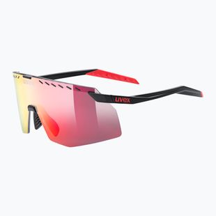 Sunglasses UVEX Pace Stage black matt/mirror red