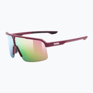 Sunglasses UVEX Ramp burgundy matt/mirror rose