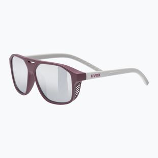 Children's sunglasses UVEX Cosmic Jr cranberry/grey matt/mirror silver
