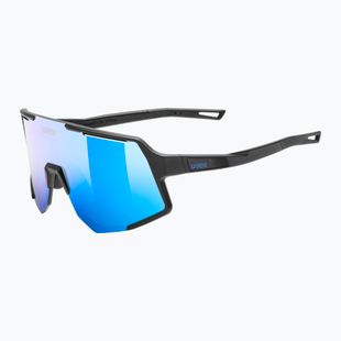 Sunglasses UVEX Sequenze black matt/mirror blue