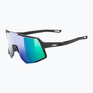 Sunglasses UVEX Sequenze black matt/miror green