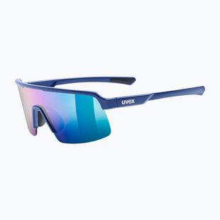 Children's sunglasses UVEX Dyrt Jr blue matt/mirror green