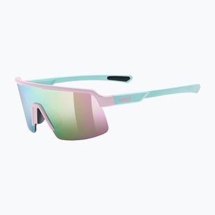 Children's sunglasses UVEX Dyrt Jr pink/green matt/mirror pink