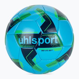 Football uhlsport Lite Soft 350 ice blue/navy/fluo green size 5