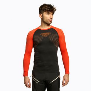 Men's DYNAFIT Speed Dryarn LS thermal T-shirt black-red 08-0000071056