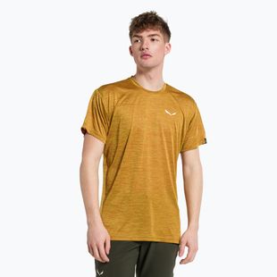 Men's Salewa Puez Melange Dry golden brown T-shirt