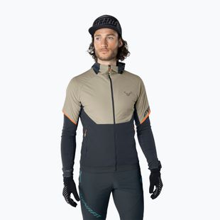 Men's DYNAFIT Alpine Hybrid rock khaki running jacket