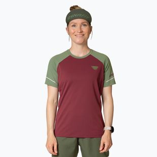DYNAFIT Alpine Pro burgundy women's running shirt
