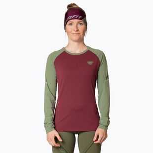 Women's DYNAFIT Alpine Pro burgundy running longsleeve