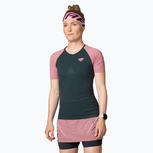 Women's DYNAFIT Ultra 3 S-Tech blueberry mokarosa running shirt