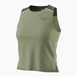 Women's DYNAFIT Sky Crop Top sage running shirt