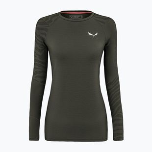 Salewa Cristallo Warm AMR women's thermal longsleeve dark olive