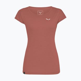 Women's trekking shirt Salewa Puez Melange Dry etruscan red melange