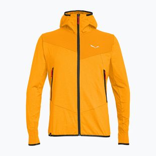 Men's trekking sweatshirt Salewa Agner Hybrid PL/DST FZ Hoody turmeric melange/0910
