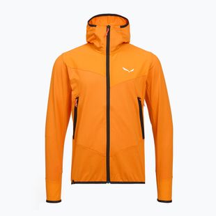 Men's trekking sweatshirt Salewa Agner Hybrid PL/DST FZ Hoody turmeric melange/0910