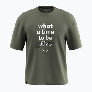 Men's Salewa Eagle Outside Loose faded green T-shirt