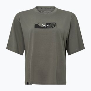 Women's Salewa Eagle Hybrid Loose faded green T-shirt