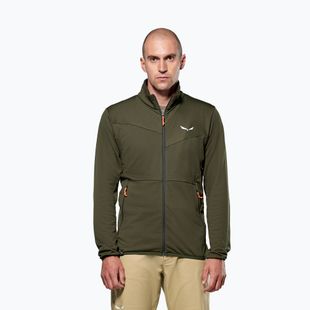 Men's trekking sweatshirt Salewa Puez Cammio PL dark olive