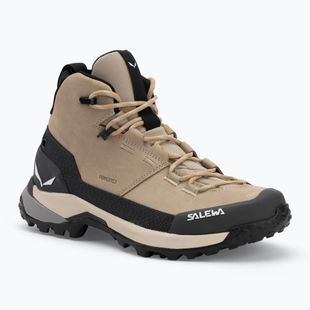 Salewa women's trekking boots Puez Leather Mid Ptx quicksand / onyx
