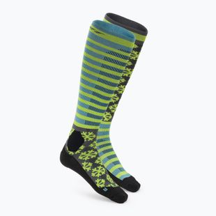 Ski socks DYNAFIT FT Graphic smoke blue