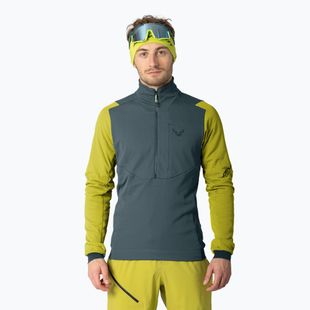 Men's ski sweatshirt DYNAFIT Blacklight Thermal 1/2 Zip golden lime