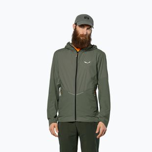 Men's wind jacket Salewa Pedroc Wind Hood faded green