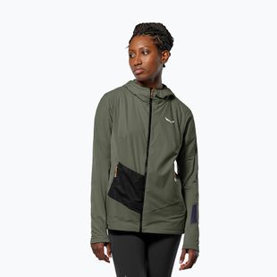 Women's wind jacket Salewa Pedroc Polarlite Wind Hood faded green