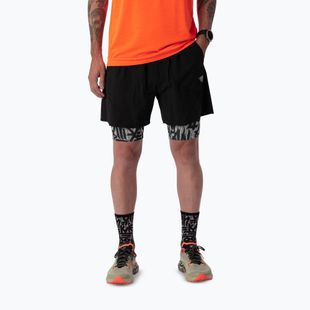 Men's running shorts DYNAFIT Trail 2IN1 black out overcast