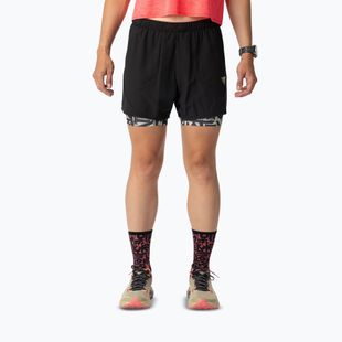 Women's running shorts DYNAFIT Trail 2IN1 black out overcast