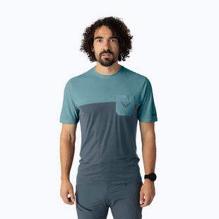 Men's trekking T-shirt DYNAFIT Transalper Pocket smoke/blue/0720