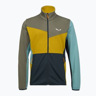 Men's trekking sweatshirt Salewa Puez Cammio PL faded green/multi
