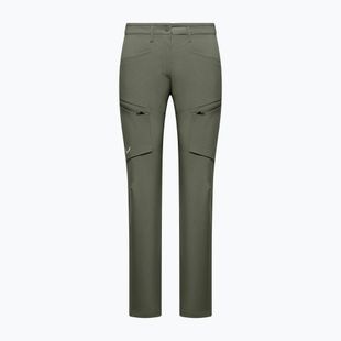 Women's softshell trousers Salewa Puez DST Cargo faded green