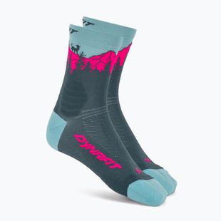 Ski socks DYNAFIT Traverse Mid cinder pink glo/6070