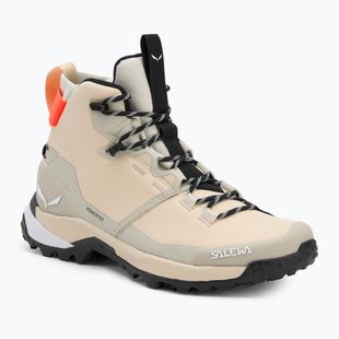 Women's trekking boots Salewa Puez 2 Mid Ptx oatmeal/oatmeal
