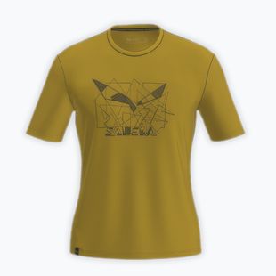 Men's T-shirt Salewa Eagle Geometric olive oil