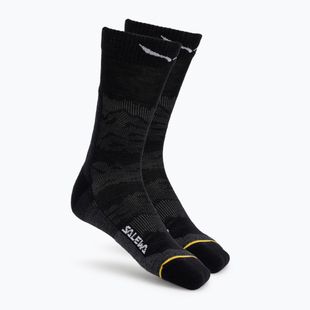 Men's socks Salewa Ortles AM Crew black out