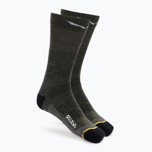 Men's socks Salewa Ortles AM Crew dark olive