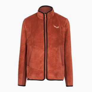 Women's trekking sweatshirt Salewa Puez Warm Full Zip etruscan red