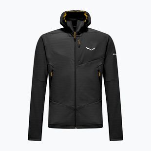 Men's fleece sweatshirt Salewa Ortles Fleece Pro Hooded Black Out