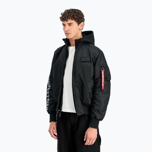 Men's Alpha Industries MA-1 D-Tec Sleeve Embroidery Bomber black/reflective jacket