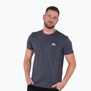 Men's Alpha Industries Basic Small Logo T-Shirt greyblack