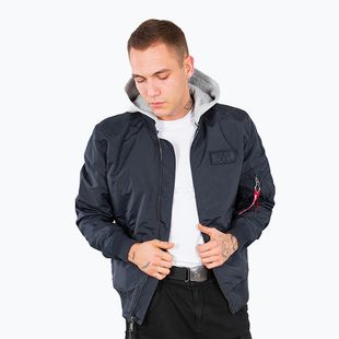 Alpha Industries men's jacket MA-1 TT Two Tone Hood rep.blue