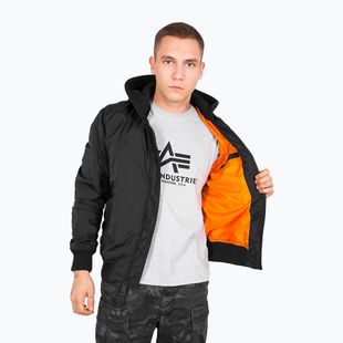 Alpha Industries men's jacket MA-1 TT Two Tone Hood black/black