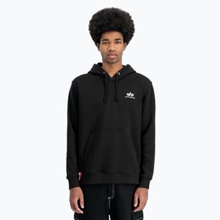 Men's Alpha Industries Basic Small Logo Hoodie black