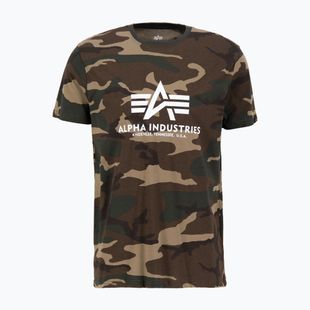 Alpha Industries Men's Basic Camo T-Shirt wdl camo 65