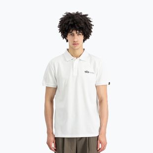 Men's Alpha Industries Basic Polo Small Logo T-shirt white
