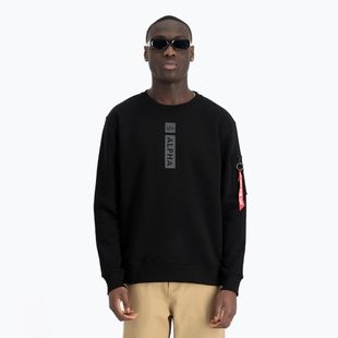 Men's Alpha Industries Reflective Print Sweater black