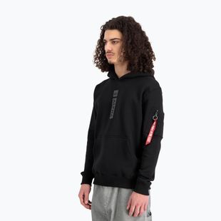 Men's Alpha Industries Puff Print Hoodie black