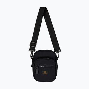 Men's Alpha Industries Label Messenger Bag Small 1 l black